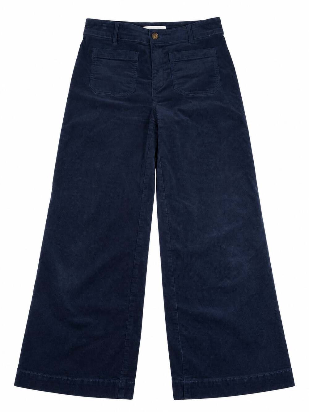 LOFT The Palmer Wide Leg Size 4P Blue Corduroy Pants